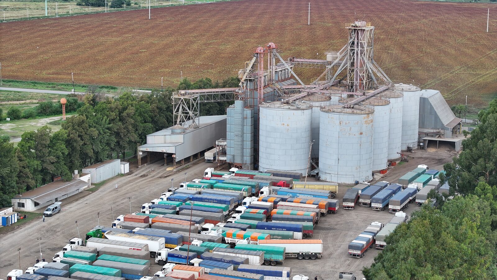 Vista aérea de la planta de PSM Cereales